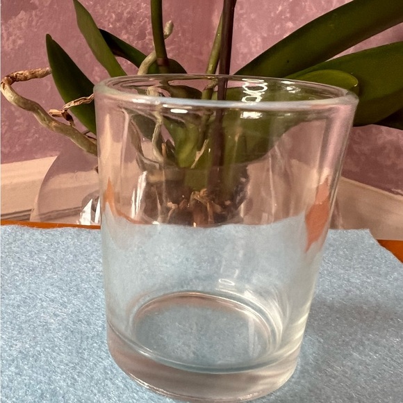 Van Gogh Almond Blossom Floral Candle Holder w inner holder and three tea lights - Picture 7 of 9